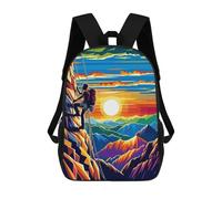 sinyumoney Rock Climbing Wpap Popart Sacs À Dos Pour Enfants, Sac À Dos Scolaire, Sac À Dos Imprimé En 3D Pour Enfants, Sac À Dos De Voyage, Sac À Livres, Sac D'école Pour Enfants 17inch