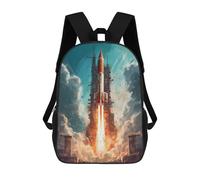 sinyumoney Rocket Launch Ascension Sacs À Dos Imprimés En 3D Pour Enfants, Sacs D'école Tendance Pour Garçons, Sacs De Voyage, Sacs Scolaires Pour Élèves Du Primaire 17inch