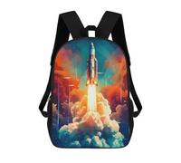 sinyumoney Rocket Launch Into Space -1 Sac À Dos Scolaire Pour Filles Et Garçons, Grande Capacité, Léger, Pour Enfants Et Étudiants 17inch