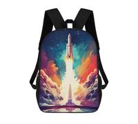 sinyumoney Rocket Launch Into Space Sacs À Dos Pour Enfants, Sac D'école Imprimé En 3D, Cartable Pour Enfants, Sac De Voyage, Sac À Dos Garçon Fille, Sac D'école Pour Enfants 17inch