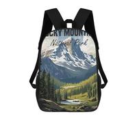 sinyumoney Rocky Mountain National Park Sac À Dos Scolaire Pour Filles Et Garçons, Grande Capacité, Léger, Pour Enfants Et Étudiants 17inch