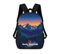sinyumoney Rocky Mountain National Park Sacs À Dos Scolaires Pour Enfants, Sac D'école Tendance, Sac D'école Imprimé En 3D Pour Garçons, Élèves Du Primaire Et Du Collège 17inch