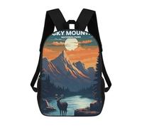 sinyumoney Rocky Mountain Sacs À Dos Pour Enfants, Sac D'école Imprimé En 3D, Cartable Pour Enfants, Sac De Voyage, Sac À Dos Garçon Fille, Sac D'école Pour Enfants 17inch