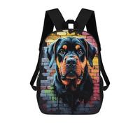 sinyumoney Rottweiler Dog Graffiti Sac À Dos Scolaire Imprimé En 3D Pour Garçons Et Filles, Sac À Dos Pour Ordinateur Portable Pour Enfants/étudiants/adultes 17inch