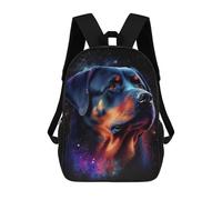 sinyumoney Rottweiler Galaxy Sac À Dos Enfant Tendance Et Amusant, Sac À Dos Pour Garçons Et Adolescents, Sac D'école Imprimé En 3D Pour Garçons 17inch