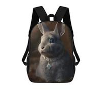 sinyumoney Royal Bunny Necklace Sac À Dos Enfant Tendance Et Amusant, Sac À Dos Pour Garçons Et Adolescents, Sac D'école Imprimé En 3D Pour Garçons 17inch