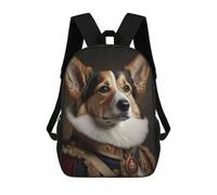 sinyumoney Royal Canine Portrait-3 Sacs À Dos Scolaires Pour Enfants, Sac D'école Imprimé En 3D Pour Garçons, Élèves Du Primaire Et Du Collège 17inch
