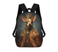 sinyumoney Royal Canine Portrait Sacs À Dos Imprimés En 3D Pour Enfants, Sacs D'école Tendance Pour Garçons, Sacs De Voyage, Sacs Scolaires Pour Élèves Du Primaire 17inch