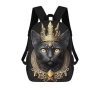 sinyumoney Royal Cat Portrait-6 Sacs À Dos Scolaires Pour Enfants, Sac D'école Imprimé En 3D Pour Garçons, Élèves Du Primaire Et Du Collège 17inch
