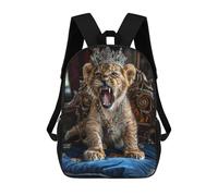 sinyumoney Royal Lion Cub Throne Sac À Dos Enfant, Sac À Dos Anime, Grand Sac À Dos Enfant, Sac À Dos Imprimé En 3D Pour Enfants, Cartable, Cartable Pour Garçons Et Filles 17inch