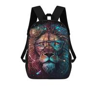 sinyumoney Royal Lion Glasses Art Print Sac À Dos Pour Garçons Et Adolescents, Sacs À Dos Pour Filles, Sacs À Dos Pour Tout-petits, Sacs À Livres Pour L'école Primaire Et Le Collège 17inch