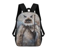 sinyumoney Royal Persian Cat with Umbrella Art Print Sac À Dos Scolaire Imprimé En 3D Pour Enfants, Sac À Dos De Voyage, Sac Tendance Et Décontracté Pour Écoliers 17inch