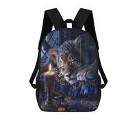 sinyumoney Royal Tiger Cub Crowned Sac À Dos Scolaire Grand Format Résistant À L'eau Pour Ordinateur Portable, Pour Filles Et Adolescentes 17inch