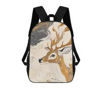 sinyumoney Sac À Dos 17 Pouces Abstract Deer Painting Art, Cartable Imprimé En 3D, Sac À Goûter, Sac À Dos De Voyage, Sac À Dos Pour Amis (filles Et Garçons)