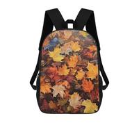 sinyumoney Sac À Dos 17 Pouces Autumn Leaves Falling, Cartable Imprimé En 3D, Sac À Goûter, Sac À Dos De Voyage, Sac À Dos Pour Amis (filles Et Garçons)