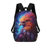 sinyumoney Sac À Dos 17 Pouces Colorful Eagle Artwork, Cartable Imprimé En 3D, Sac À Goûter, Sac À Dos De Voyage, Sac À Dos Pour Amis (filles Et Garçons)
