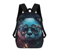 sinyumoney Sac À Dos 17 Pouces Colorful Panda Glasses Art Print -2, Cartable Imprimé En 3D, Sac À Goûter, Sac À Dos De Voyage, Sac À Dos Pour Amis (filles Et Garçons)