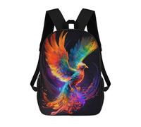 sinyumoney Sac À Dos 17 Pouces Colorful Phoenix Art Print-6, Cartable Imprimé En 3D, Sac À Goûter, Sac À Dos De Voyage, Sac À Dos Pour Amis (filles Et Garçons)