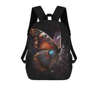 sinyumoney Sac À Dos 17 Pouces Cosmic Butterfly Art Print-1, Cartable Imprimé En 3D, Sac À Goûter, Sac À Dos De Voyage, Sac À Dos Pour Amis (filles Et Garçons)