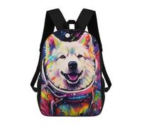 sinyumoney Sac À Dos 17 Pouces Cosmic Canine Explorer-1, Cartable Imprimé En 3D, Sac À Goûter, Sac À Dos De Voyage, Sac À Dos Pour Amis (filles Et Garçons)