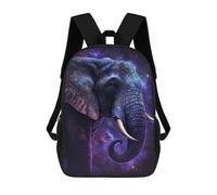 sinyumoney Sac À Dos 17 Pouces Cosmic Elephant Art Print-4, Cartable Imprimé En 3D, Sac À Goûter, Sac À Dos De Voyage, Sac À Dos Pour Amis (filles Et Garçons)