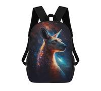sinyumoney Sac À Dos 17 Pouces Cosmic Kangaroo Portrait-1, Cartable Imprimé En 3D, Sac À Goûter, Sac À Dos De Voyage, Sac À Dos Pour Amis (filles Et Garçons)