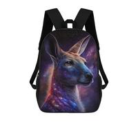 sinyumoney Sac À Dos 17 Pouces Cosmic Kangaroo Portrait-15, Cartable Imprimé En 3D, Sac À Goûter, Sac À Dos De Voyage, Sac À Dos Pour Amis (filles Et Garçons)