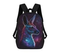 sinyumoney Sac À Dos 17 Pouces Cosmic Kangaroo Profile-3, Cartable Imprimé En 3D, Sac À Goûter, Sac À Dos De Voyage, Sac À Dos Pour Amis (filles Et Garçons)