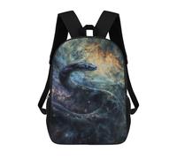 sinyumoney Sac À Dos 17 Pouces Cosmic Nebula Serpent, Cartable Imprimé En 3D, Sac À Goûter, Sac À Dos De Voyage, Sac À Dos Pour Amis (filles Et Garçons)