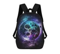 sinyumoney Sac À Dos 17 Pouces Cosmic Yin-Yang Artwork, Cartable Imprimé En 3D, Sac À Goûter, Sac À Dos De Voyage, Sac À Dos Pour Amis (filles Et Garçons)