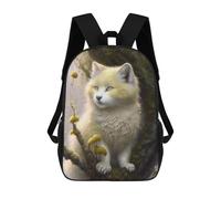 sinyumoney Sac À Dos 17 Pouces Enchanted Forest Fox, Cartable Imprimé En 3D, Sac À Goûter, Sac À Dos De Voyage, Sac À Dos Pour Amis (filles Et Garçons)