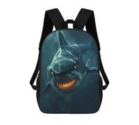 sinyumoney Sac À Dos 17 Pouces Fantasy Shark Glowing Eyes, Cartable Imprimé En 3D, Sac À Goûter, Sac À Dos De Voyage, Sac À Dos Pour Amis (filles Et Garçons)