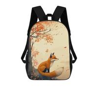 sinyumoney Sac À Dos 17 Pouces Fox In The Wind, Cartable Imprimé En 3D, Sac À Goûter, Sac À Dos De Voyage, Sac À Dos Pour Amis (filles Et Garçons)