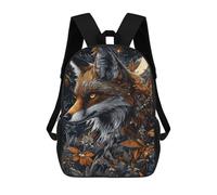 sinyumoney Sac À Dos 17 Pouces Fox Moonlit Garden Art Print, Cartable Imprimé En 3D, Sac À Goûter, Sac À Dos De Voyage, Sac À Dos Pour Amis (filles Et Garçons)