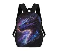 sinyumoney Sac À Dos 17 Pouces Galactic Dragon Art Print-18, Cartable Imprimé En 3D, Sac À Goûter, Sac À Dos De Voyage, Sac À Dos Pour Amis (filles Et Garçons)
