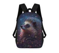 sinyumoney Sac À Dos 17 Pouces Galactic Hedgehog Art Print, Cartable Imprimé En 3D, Sac À Goûter, Sac À Dos De Voyage, Sac À Dos Pour Amis (filles Et Garçons)