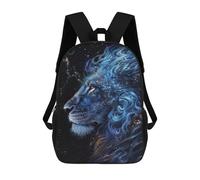 sinyumoney Sac À Dos 17 Pouces Galactic Lion Majesty -2, Cartable Imprimé En 3D, Sac À Goûter, Sac À Dos De Voyage, Sac À Dos Pour Amis (filles Et Garçons)
