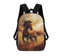 sinyumoney Sac À Dos 17 Pouces Horse Animal, Cartable Imprimé En 3D, Sac À Goûter, Sac À Dos De Voyage, Sac À Dos Pour Amis (filles Et Garçons)