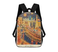 sinyumoney Sac À Dos 17 Pouces Las Vegas Travel US, Cartable Imprimé En 3D, Sac À Goûter, Sac À Dos De Voyage, Sac À Dos Pour Amis (filles Et Garçons)