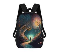 sinyumoney Sac À Dos 17 Pouces Magical Forest Pathway, Cartable Imprimé En 3D, Sac À Goûter, Sac À Dos De Voyage, Sac À Dos Pour Amis (filles Et Garçons)