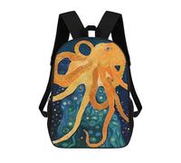 sinyumoney Sac À Dos 17 Pouces Octopus Dream, Cartable Imprimé En 3D, Sac À Goûter, Sac À Dos De Voyage, Sac À Dos Pour Amis (filles Et Garçons)