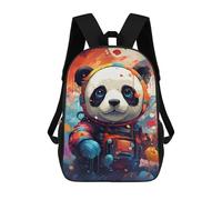 sinyumoney Sac À Dos 17 Pouces Panda Astronaut Art Print, Cartable Imprimé En 3D, Sac À Goûter, Sac À Dos De Voyage, Sac À Dos Pour Amis (filles Et Garçons)