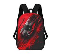 sinyumoney Sac À Dos 17 Pouces Red Sports Car Speed Artwork -1, Cartable Imprimé En 3D, Sac À Goûter, Sac À Dos De Voyage, Sac À Dos Pour Amis (filles Et Garçons)