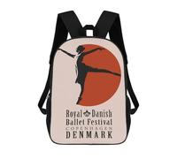 sinyumoney Sac À Dos 17 Pouces Royal Danish Ballet Festival, Cartable Imprimé En 3D, Sac À Goûter, Sac À Dos De Voyage, Sac À Dos Pour Amis (filles Et Garçons)