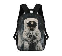 sinyumoney Sac À Dos 17 Pouces Space Astronaut Art Print, Cartable Imprimé En 3D, Sac À Goûter, Sac À Dos De Voyage, Sac À Dos Pour Amis (filles Et Garçons)