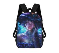 sinyumoney Sac À Dos 17 Pouces The Witch, Cartable Imprimé En 3D, Sac À Goûter, Sac À Dos De Voyage, Sac À Dos Pour Amis (filles Et Garçons)
