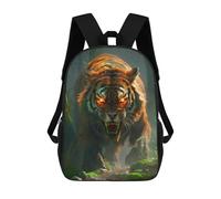 sinyumoney Sac À Dos 17 Pouces Tiger Roaring in Jungle-3, Cartable Imprimé En 3D, Sac À Goûter, Sac À Dos De Voyage, Sac À Dos Pour Amis (filles Et Garçons)