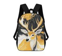 sinyumoney Sac À Dos 17inch Abstract Deer Painting Art-3 Sac À Dos Scolaire Imprimé En 3D Pour Garçons Et Filles, Sac À Dos Pour Ordinateur Portable Pour Enfants/étudiants/adultes