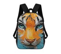 sinyumoney Sac À Dos 17inch Abstract Tiger Portrait Sac À Dos Scolaire Imprimé En 3D Pour Garçons Et Filles, Sac À Dos Pour Ordinateur Portable Pour Enfants/étudiants/adultes