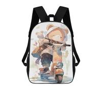 sinyumoney Sac À Dos 17inch Bear on Scooter Adventure Sac À Dos Scolaire Imprimé En 3D Pour Garçons Et Filles, Sac À Dos Pour Ordinateur Portable Pour Enfants/étudiants/adultes